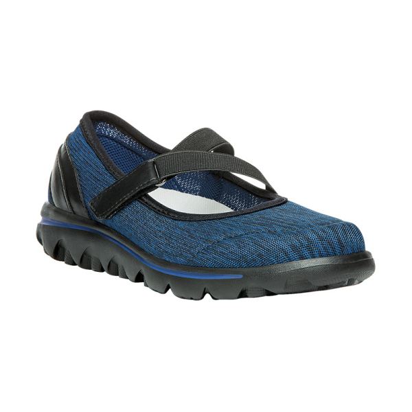 Propet-Women's TravelActiv Mary Jane-Black/Navy Heather