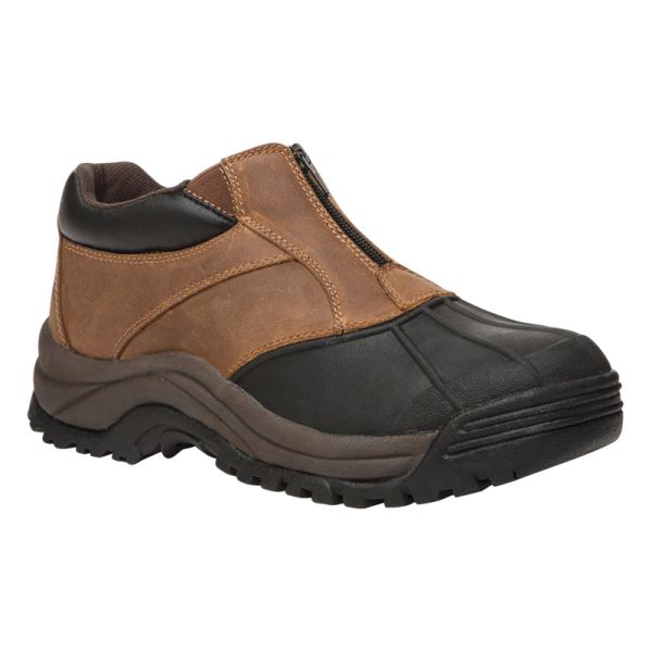 Propet-Men's Blizzard Ankle Zip-Brown/Black