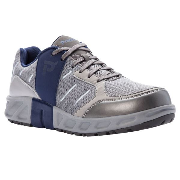 Propet-Men's Matthew-Grey/Navy