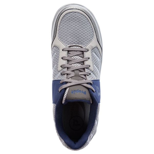 Propet-Men's Matthew-Grey/Navy