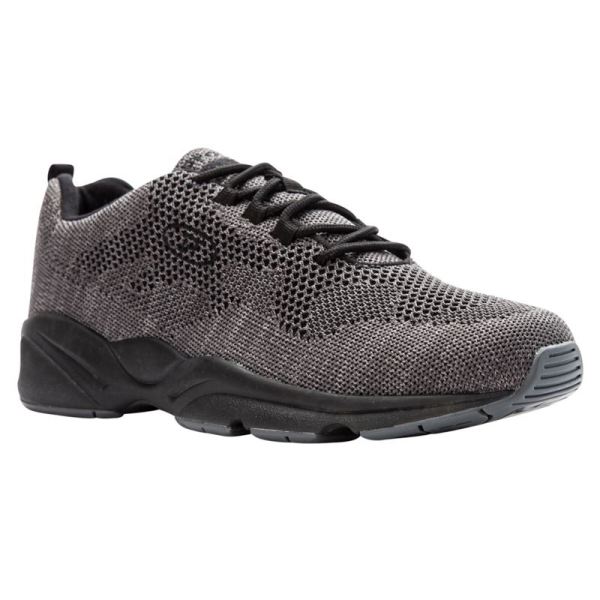 Propet-Men's Stability Fly-Dk Grey/Lt Grey