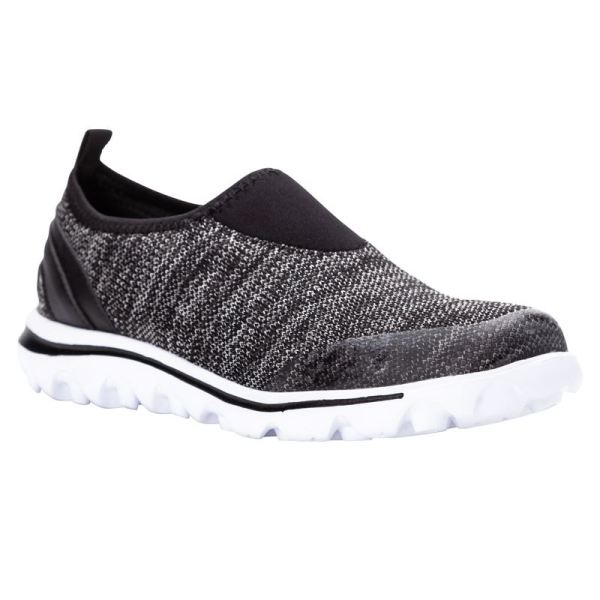 Propet-Women's TravelActive Slip-On-Black Heather