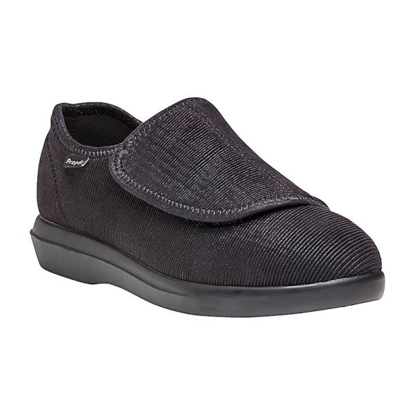 Propet-Women's Cush'n Foot-Black Corduroy