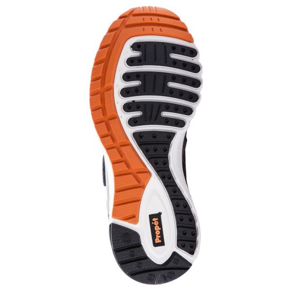 Propet-Men's Propet One Strap-Burnt Orange/Dk Grey