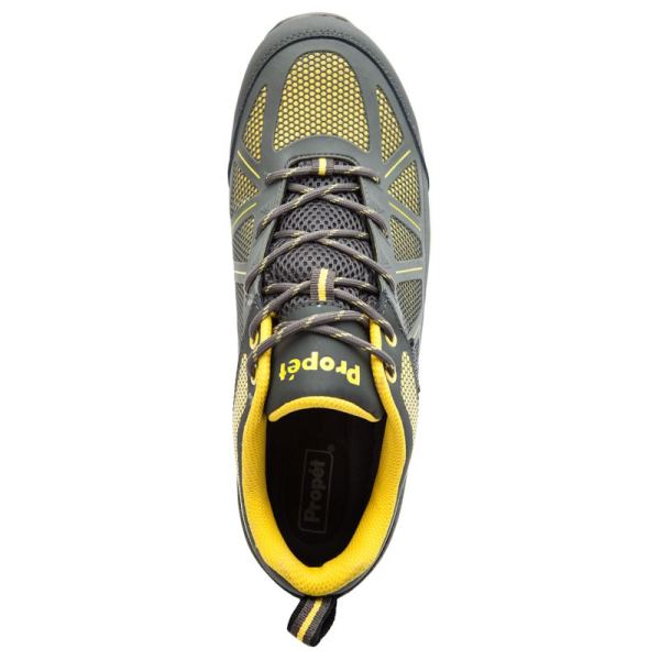 Propet-Men's Seeley-Grey/Yellow