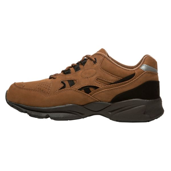 Propet-Men's Stability Walker-Choco/Black Nubuck