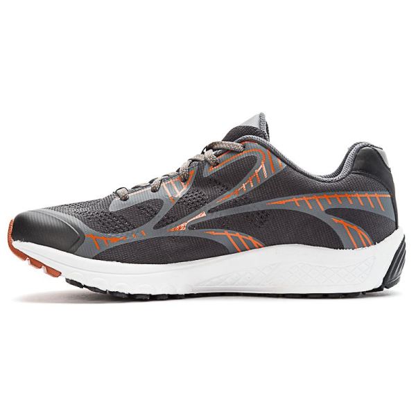 Propet-Men's Propet One LT-Dark Grey/Burnt Orange