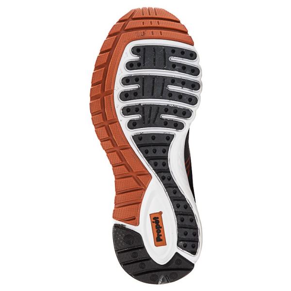 Propet-Men's Propet One LT-Dark Grey/Burnt Orange