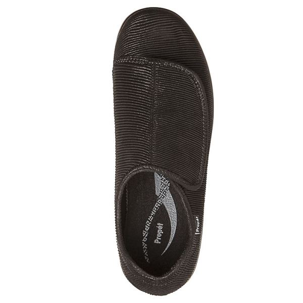 Propet-Men's Cush'N Foot-Black Corduroy