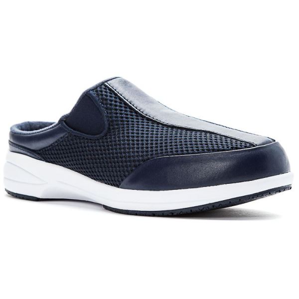 Propet-Women's Washable Walker Slide-Navy Mesh
