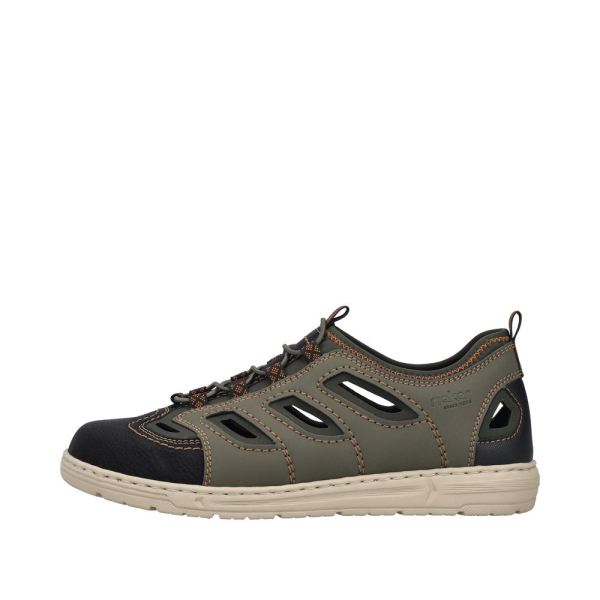 Rieker Men's shoes | Style 08665 Athletic Trekking - Green Combination | Free Delivery