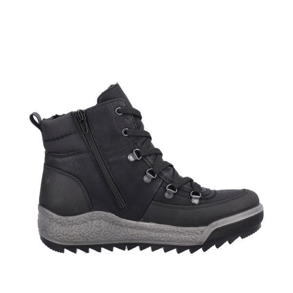 Rieker Synthetic Material Women's short boots| Y4712 Ankle Boots - Black | Free Delivery