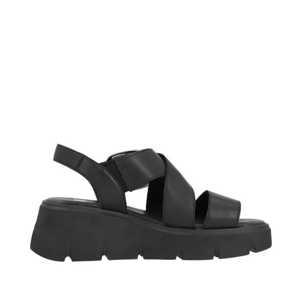 Rieker EVOLUTION Women's sandals | Style W1550 Casual Sandal - Black | Free Delivery