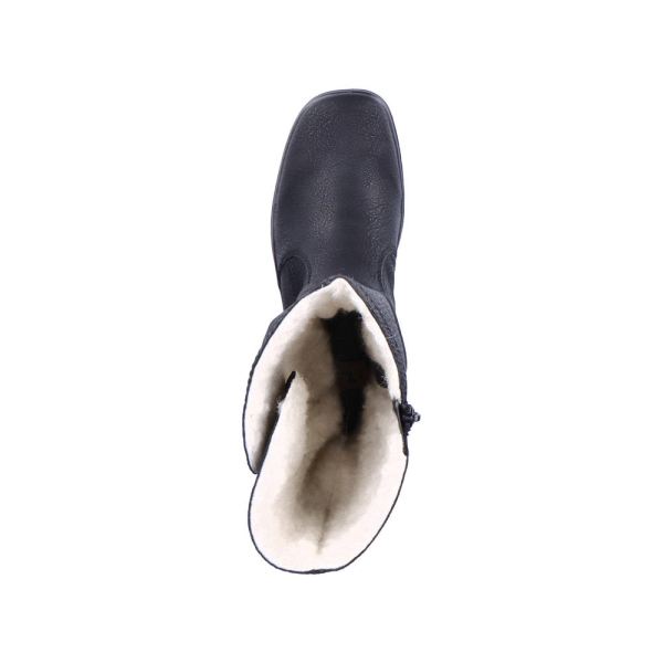Rieker Synthetic leather Women's Mid height boots| Z7072 Mid-height Boots - Black | Free Delivery