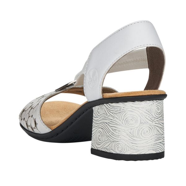 Rieker Women's sandals | Style 64677 Dress Sandal - White | Free Delivery