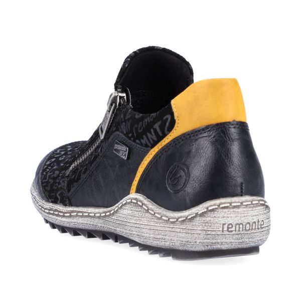 Remonte Women's shoes | Style R1428 Casual Zipper - Black Combination | Free Delivery