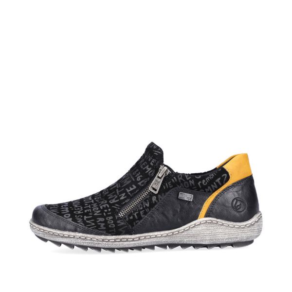 Remonte Women's shoes | Style R1428 Casual Zipper - Black Combination | Free Delivery