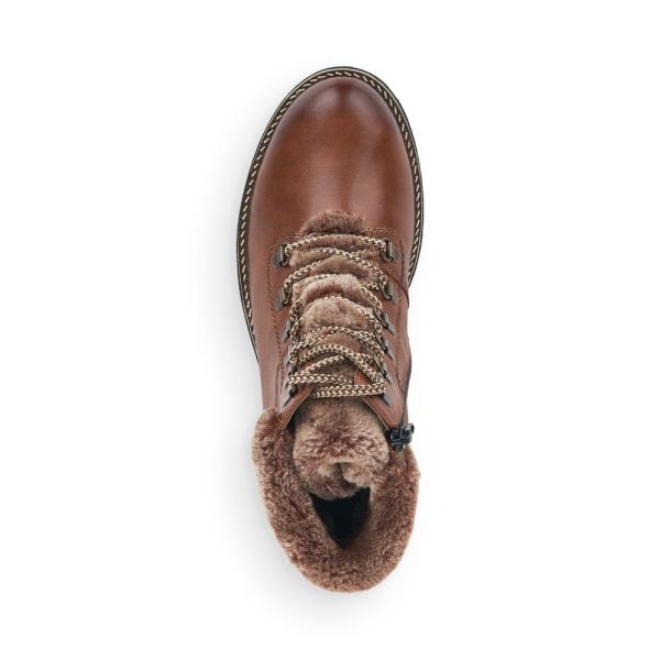 Remonte Leather Women's mid height boots| D8462 Ankle Boots - Brown | Free Delivery