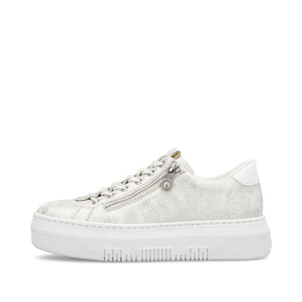 Rieker Women's shoes | Style M1953 Athletic Zipper - White | Free Delivery