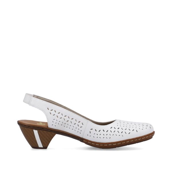 Rieker Women's sandals | Style 46752 Dress Sling-back - White | Free Delivery