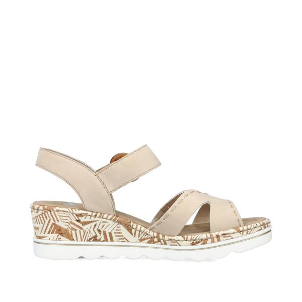 Rieker Women's sandals | Style 67173 Dress Sandal - Beige | Free Delivery