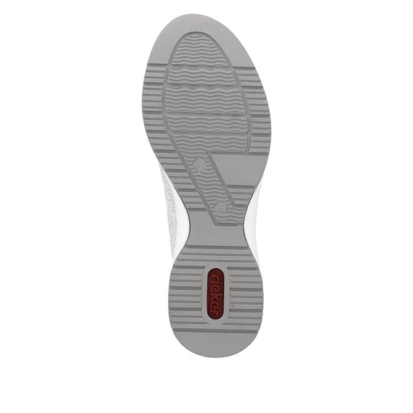 Rieker Women's shoes | Style N4316 Athletic Lace-up with zip - Beige Combination | Free Delivery