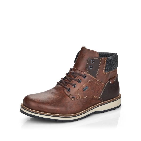 Rieker Synthetic leather Men's boots| 38434 Ankle Boots - Brown | Free Delivery