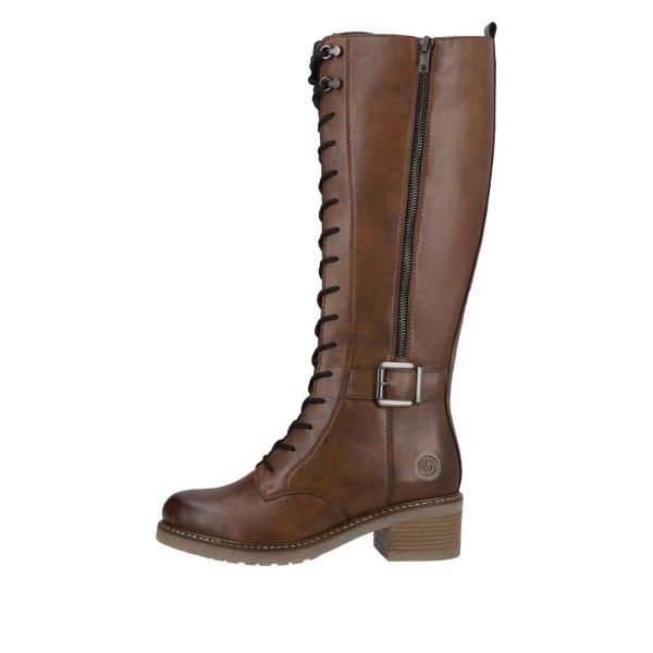 Remonte Leather Women's' Tall Boots| D1A74 Tall Boots - Brown | Free Delivery