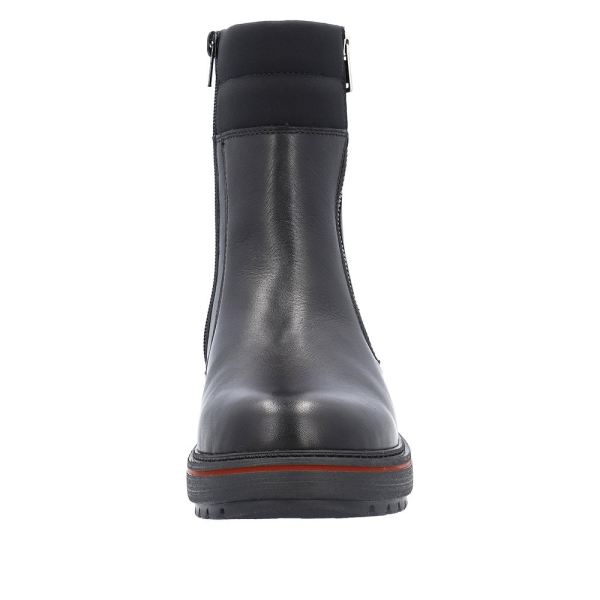 Remonte Leather Women's Mid Height Boots| D0U73 Mid-height BootsFlip Grip - Black | Free Delivery