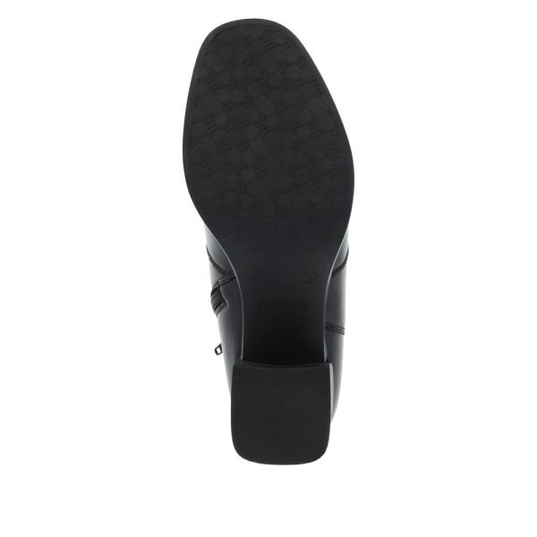 Remonte Leather Women's mid height boots| D0V73 Mid-height Boots - Black | Free Delivery