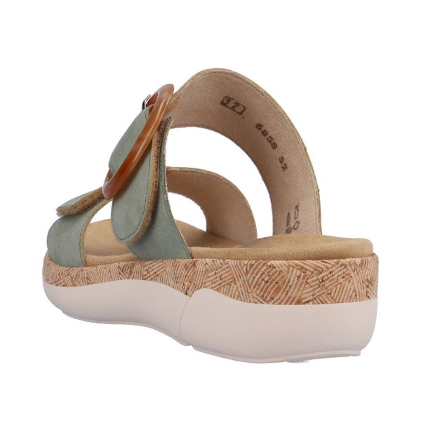 Remonte Women's sandals | Style R6858 Casual Mule - Green | Free Delivery