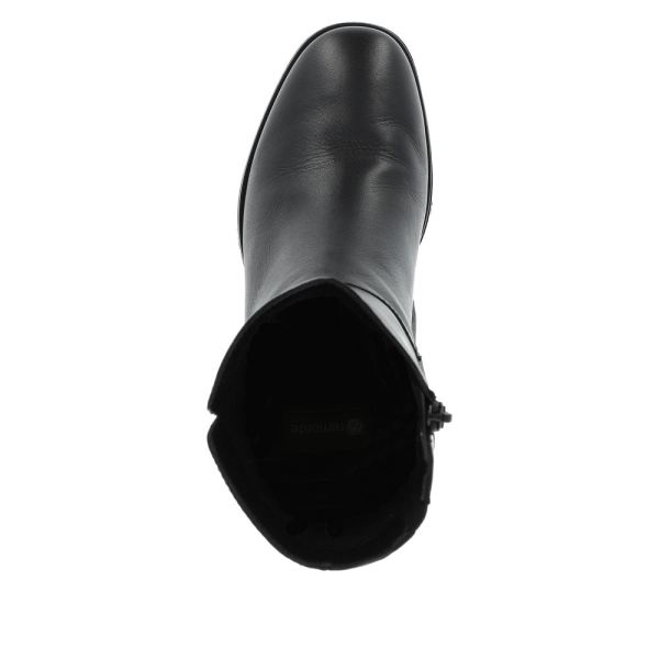 Remonte Leather Women's mid height boots| D0V71 Mid-height Boots - Black | Free Delivery