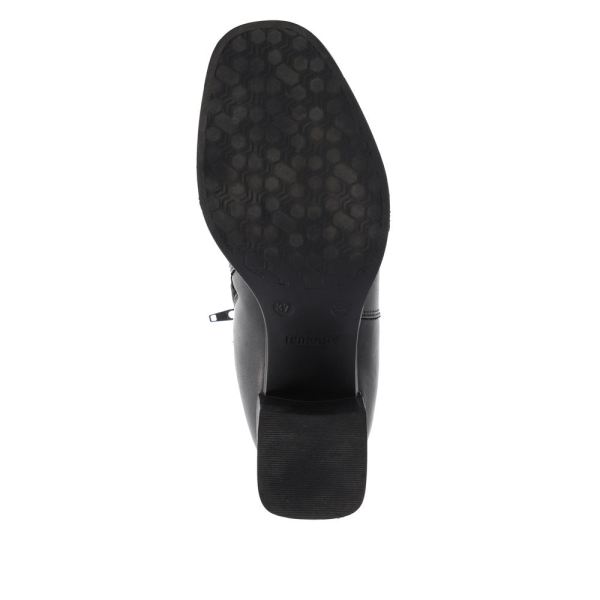 Remonte Leather Women's mid height boots| D0V71 Mid-height Boots - Black | Free Delivery