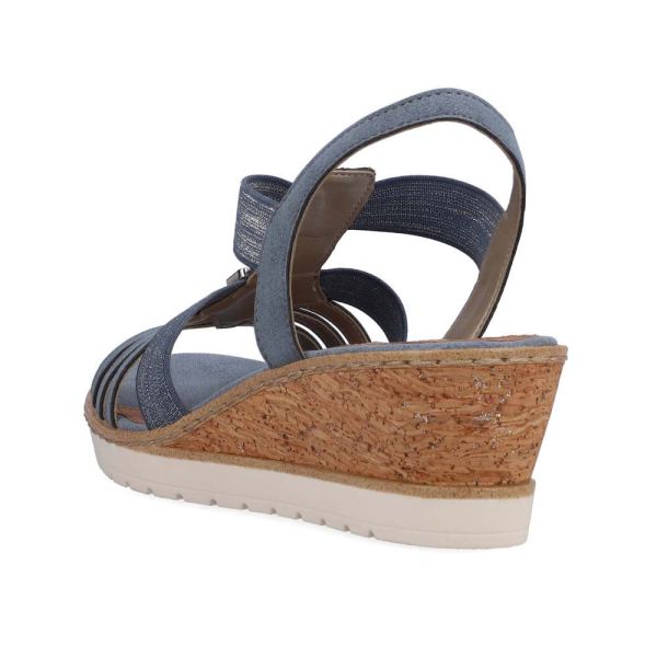 Remonte Women's sandals | Style R6264 Dress Sandal - Blue Combination | Free Delivery