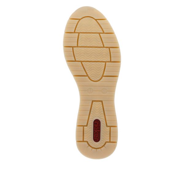 Rieker Women's shoes | Style N9301 Athletic Lace-up with zip - Beige | Free Delivery