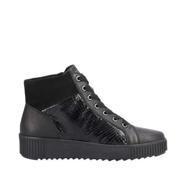 Remonte Synthetic Material Women's mid height boots| R7997 Mid-height Boots - Black | Free Delivery