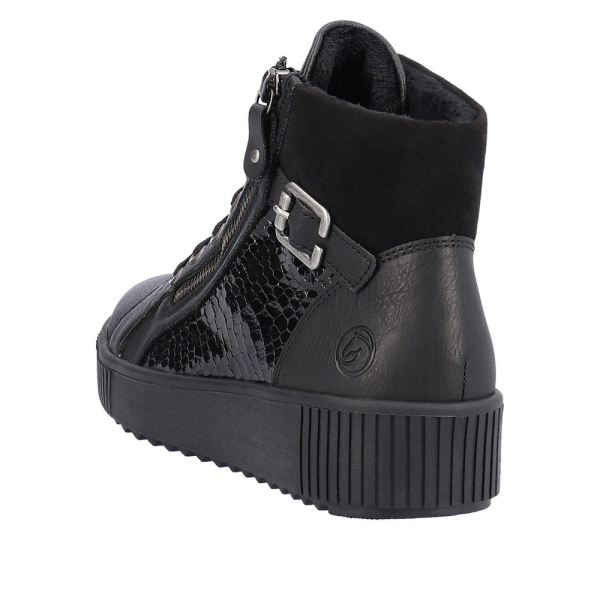 Remonte Synthetic Material Women's mid height boots| R7997 Mid-height Boots - Black | Free Delivery