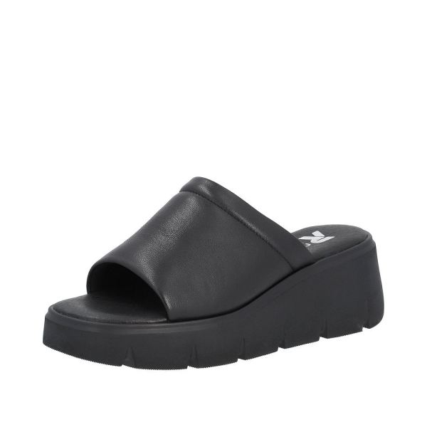 Rieker EVOLUTION Women's sandals | Style W1551 Casual Mule - Black | Free Delivery
