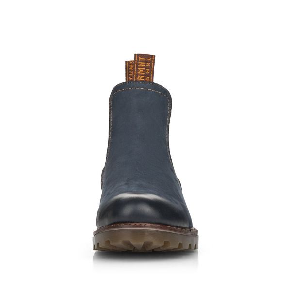 Remonte Suede Leather Women's mid height boots| D8472-45 Mid-height Boots - Blue Combination | Free Delivery