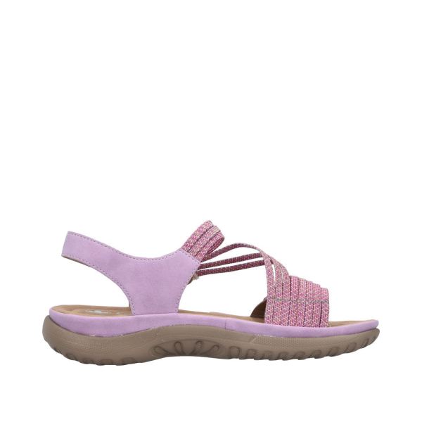 Rieker Women's sandals | Style 64870 Athletic Sandal - Pink | Free Delivery