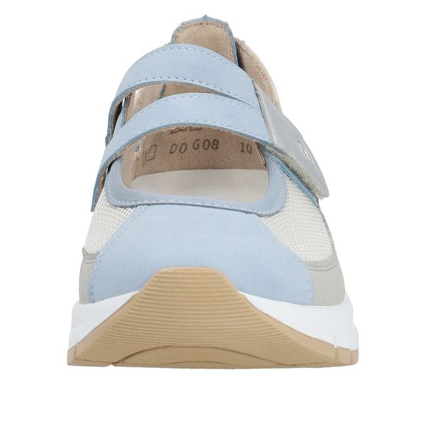 Remonte Women's shoes | Style D0G08 Casual Ballerina with Strap - Blue Combination | Free Delivery