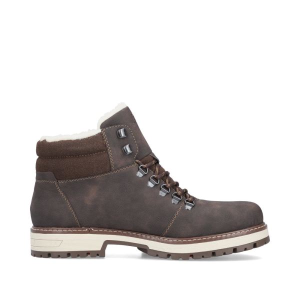 Rieker Synthetic leather Men's boots | F8333 Ankle Boots - Flip Grip - Brown | Free Delivery