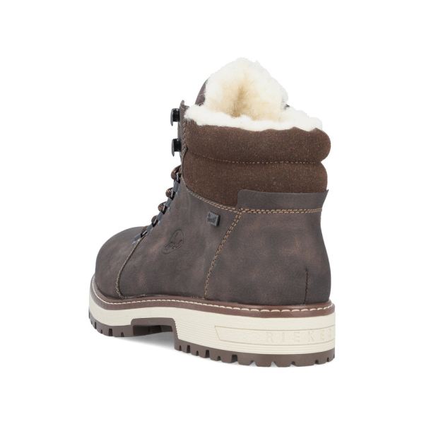 Rieker Synthetic leather Men's boots | F8333 Ankle Boots - Flip Grip - Brown | Free Delivery