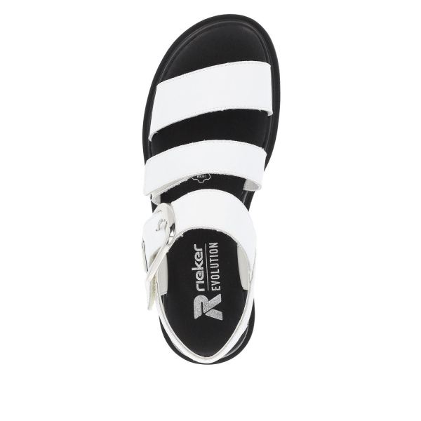 Rieker EVOLUTION Women's sandals | Style W1650 Casual Sandal - White | Free Delivery