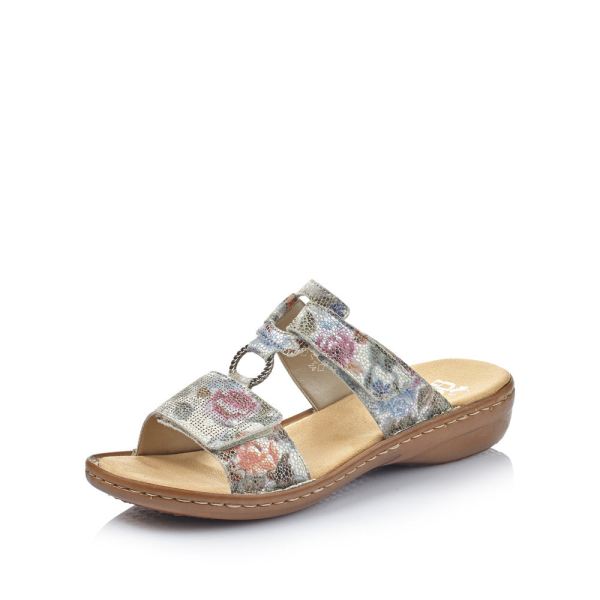 Rieker Women's sandals | Style 60885 Casual Mule - Multi | Free Delivery