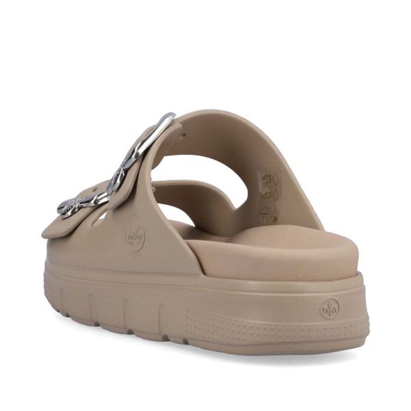 Rieker Women's sandals | Style P2180 Casual Mule - Brown | Free Delivery