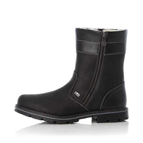 Rieker Leather Men's boots| 37761 Ankle Boots - Black | Free Delivery