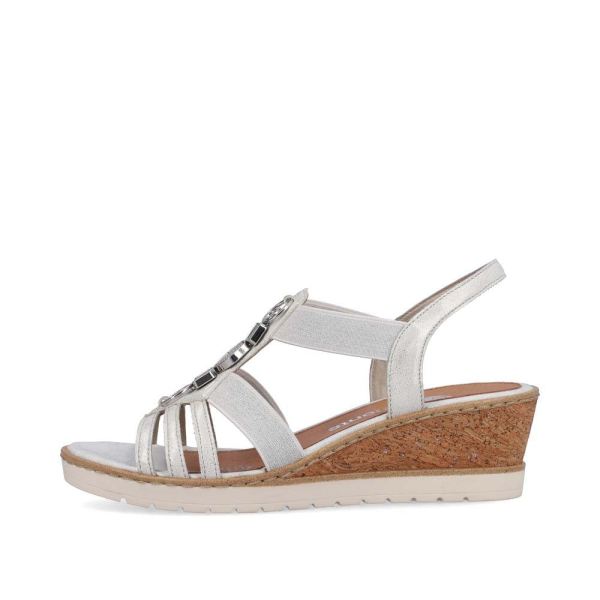Remonte Women's sandals | Style R6264 Dress Sandal - White Combination | Free Delivery