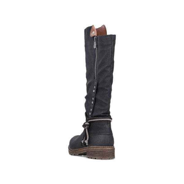 Rieker Synthetic leather Women's Tall Boots| Z4759 Tall Boots - Black | Free Delivery