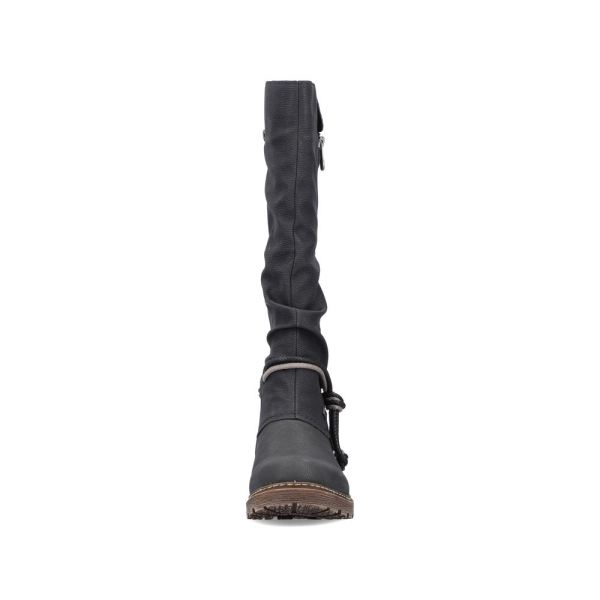 Rieker Synthetic leather Women's Tall Boots| Z4759 Tall Boots - Black | Free Delivery
